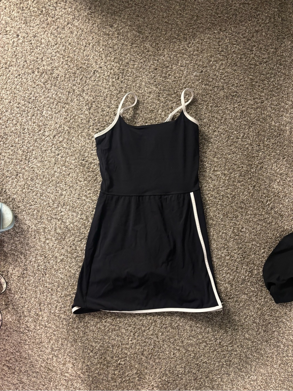 all in motion Black athletic Dress with White Trim